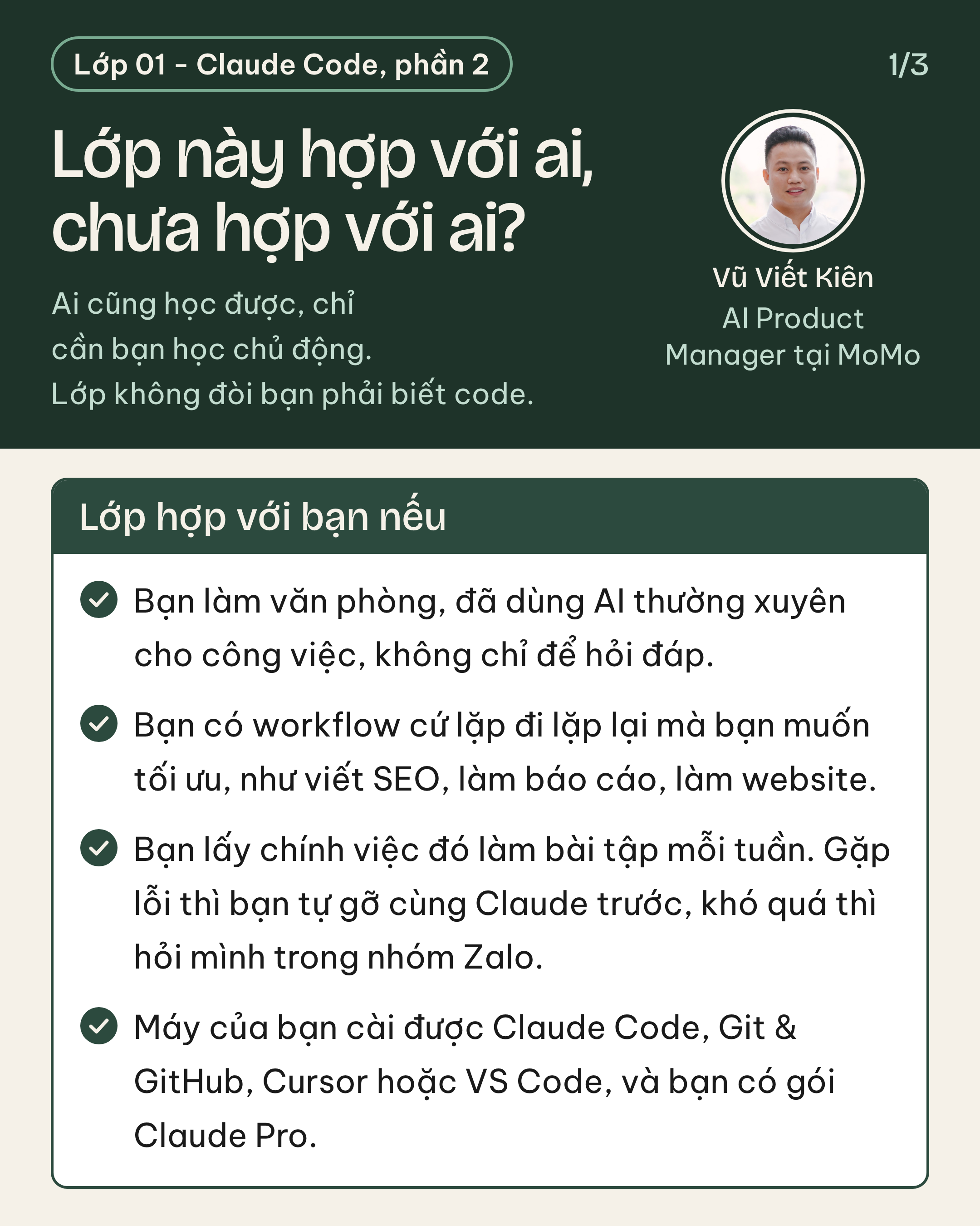 Lớp hợp với bạn nếu: bốn trường hợp lớp hợp với bạn